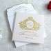 White Pocket Invitation White Invitation Card With Hard Cover Modern Invitation Card